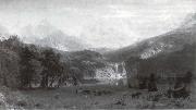 Albert Bierstadt Die Rocke Mountains oil painting artist